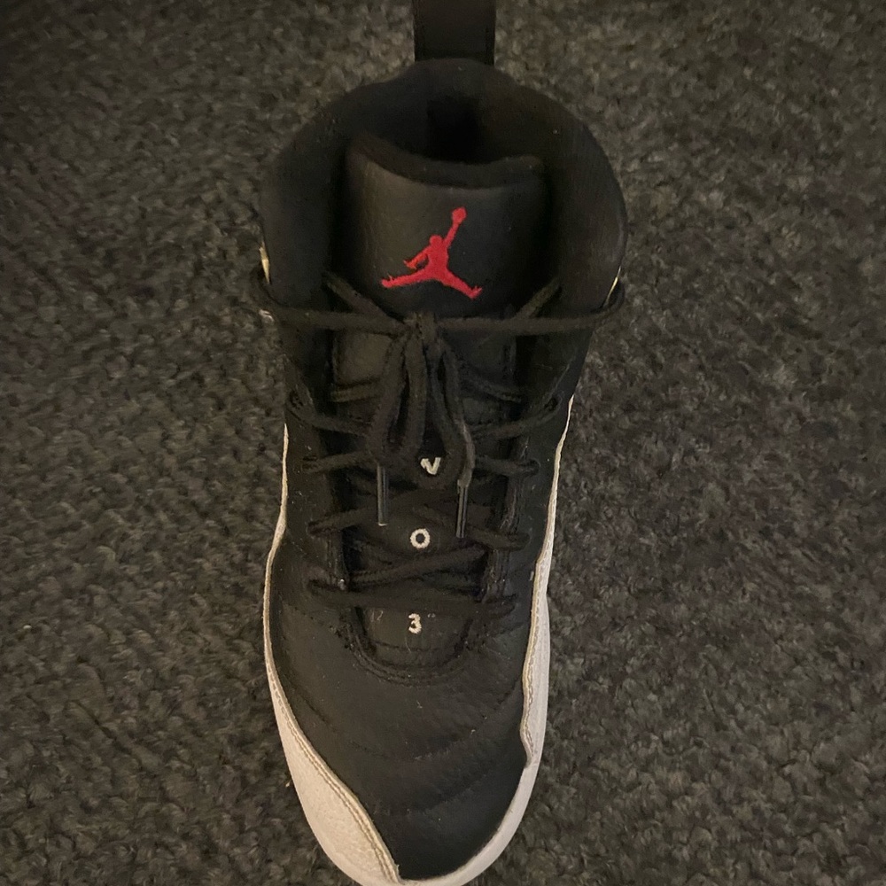 Black and white jordan 12 retros